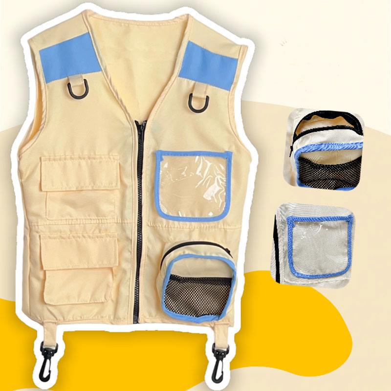 Outdoor Adventure Boys - 子供の冒険エクスプローラーベスト,シミュレーションゲーム,コスプレキャンプ,ジャングルベスト,男の子と女の子のためのドレスアップ,アウトドアアドベンチャー,キッズギフト