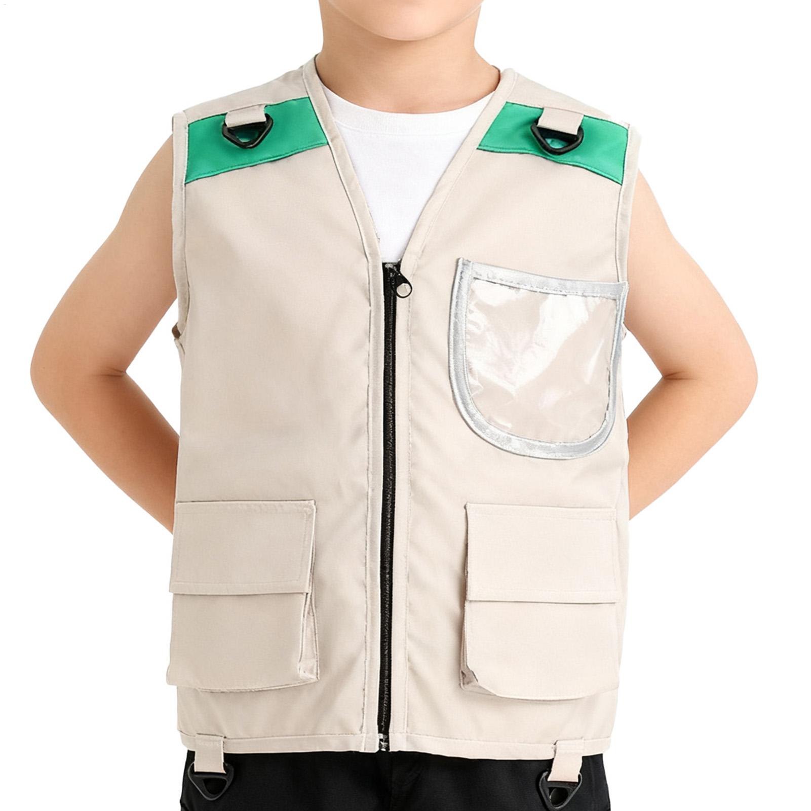 Outdoor Adventure Boys - キッズエクスプローラーベストコスチューム サファリカーゴベスト 男の子用アウトドアアドベンチャーキット 幼児用ドレスアップごっこ遊びコスチューム