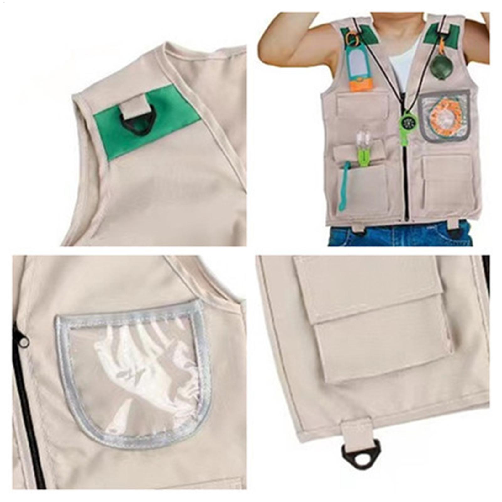 サファリキッズアウトドアエクスプローラーキット、カーゴベスト - Outdoor Adventure Boys のレビューと価格