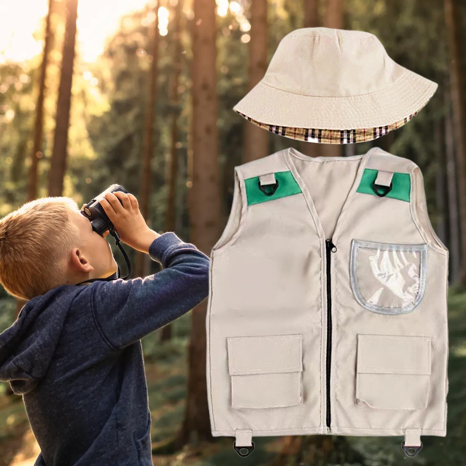 サファリキッズアウトドアエクスプローラーキット、カーゴベスト - Outdoor Adventure Boys のレビューと価格
