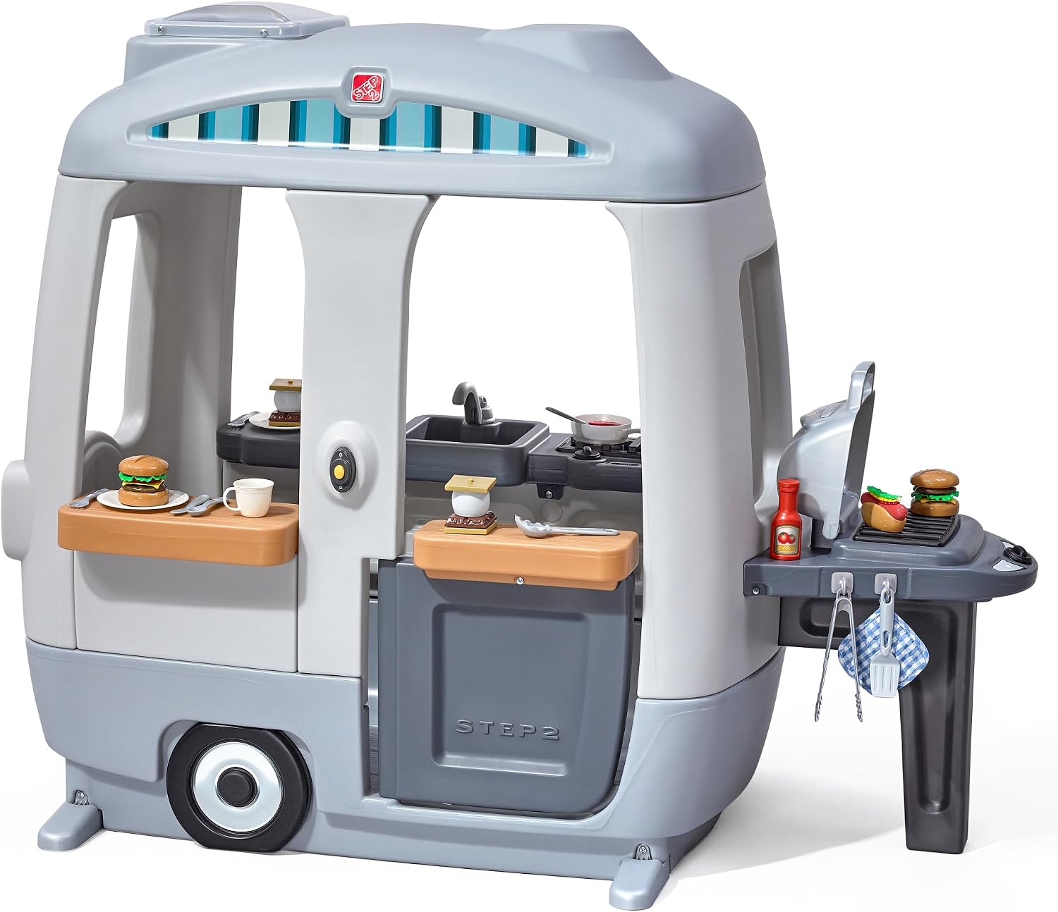 アドベンチャーキャンパーキッズプレイハウス、キッチン付き屋内 - Outdoor Adventure Toys For Kids のレビューと価格