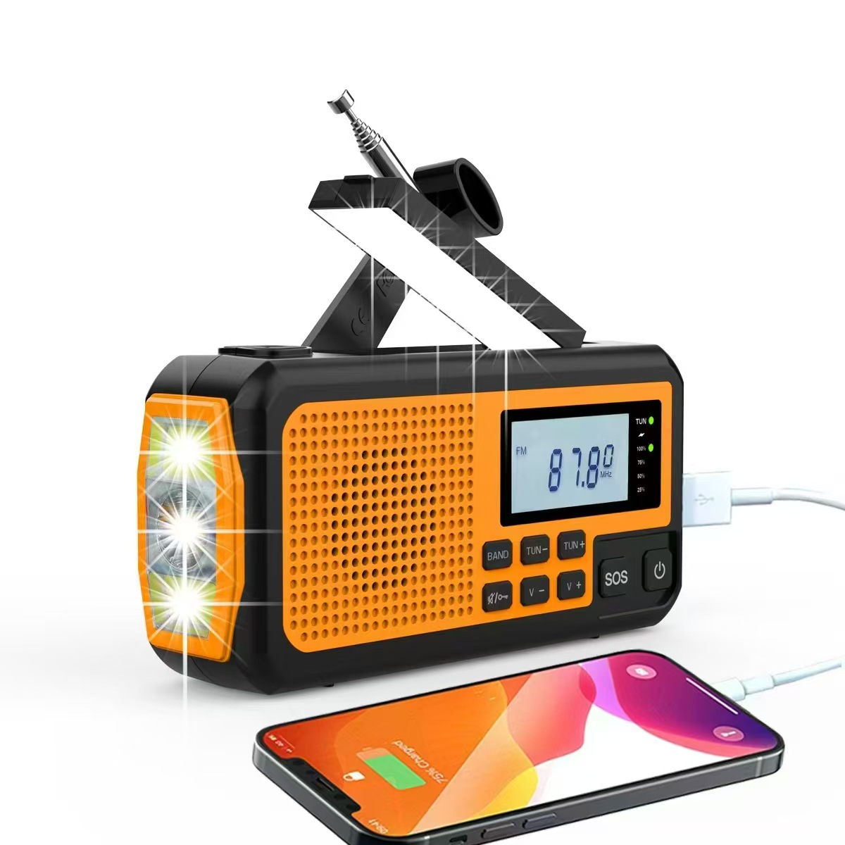 スペインのクリスマスギフトに最適な緊急用ソーラーパワーラジオ - Emergency Radio Solar のレビューと価格