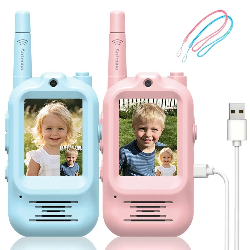 2個セット 子供用ビデオトランシーバー 充電式 室内・屋外用 - Outdoor Adventure Toys For Kids のレビューと価格