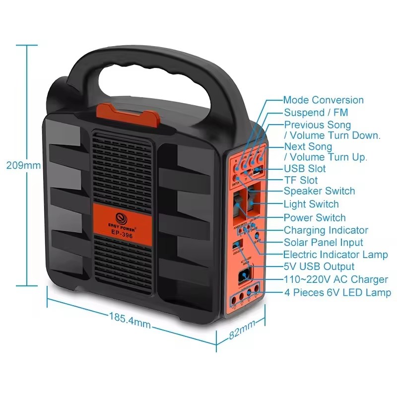 P-396、LED ソーラーパワーライト、FM ラジオ付き、 - Emergency Radio Solar のレビューと価格