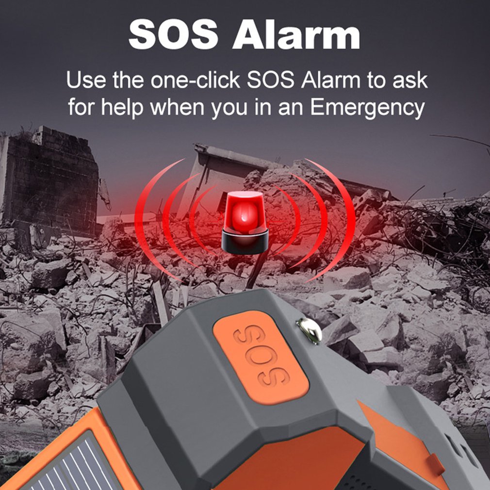 ソーラー手回し式緊急ラジオ 天気FMラジオ 電話充電器 50 - Emergency Radio Solar のレビューと価格