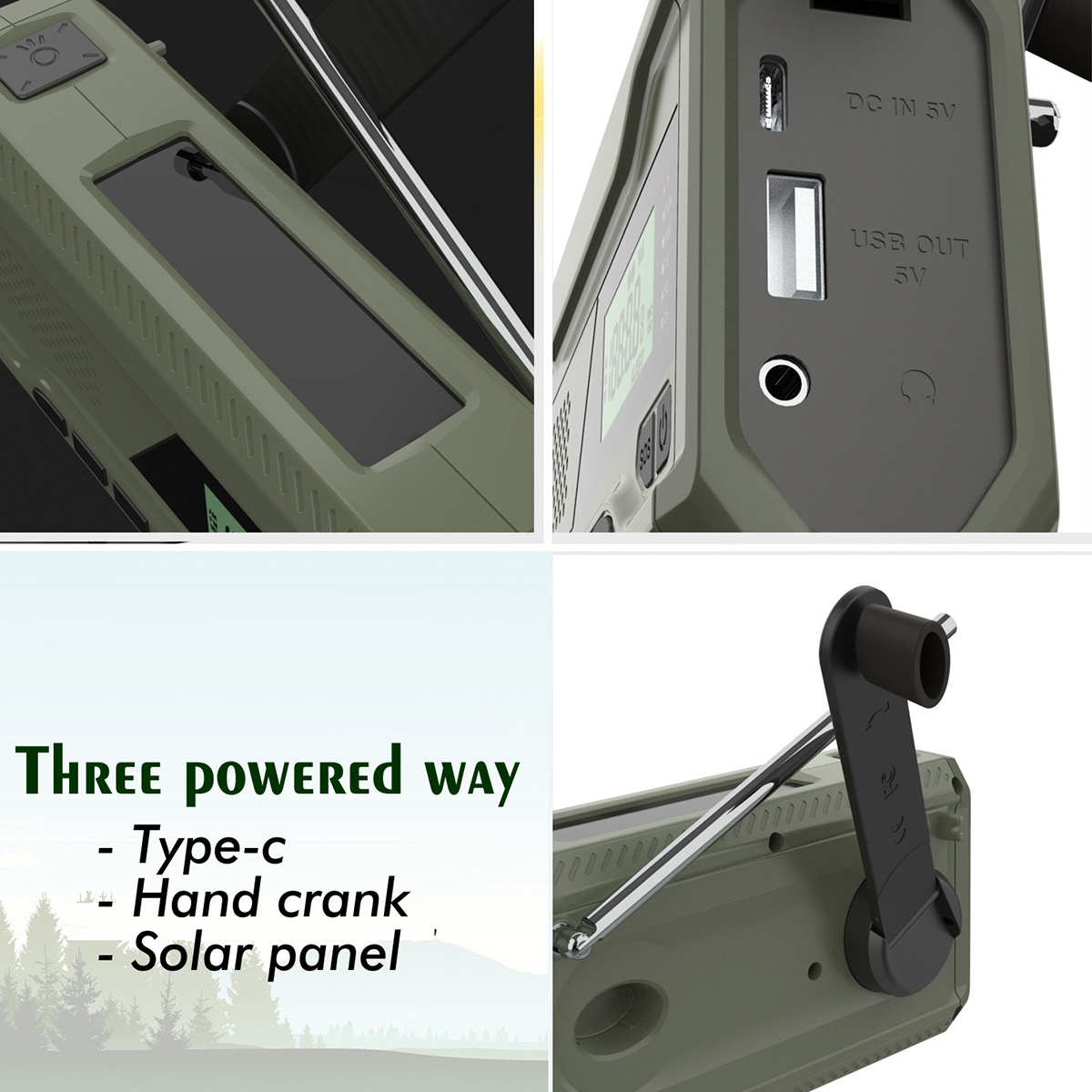 B48A DAB/FM Bluetooth ラジオ屋外緊急ラ - Emergency Radio Solar のレビューと価格