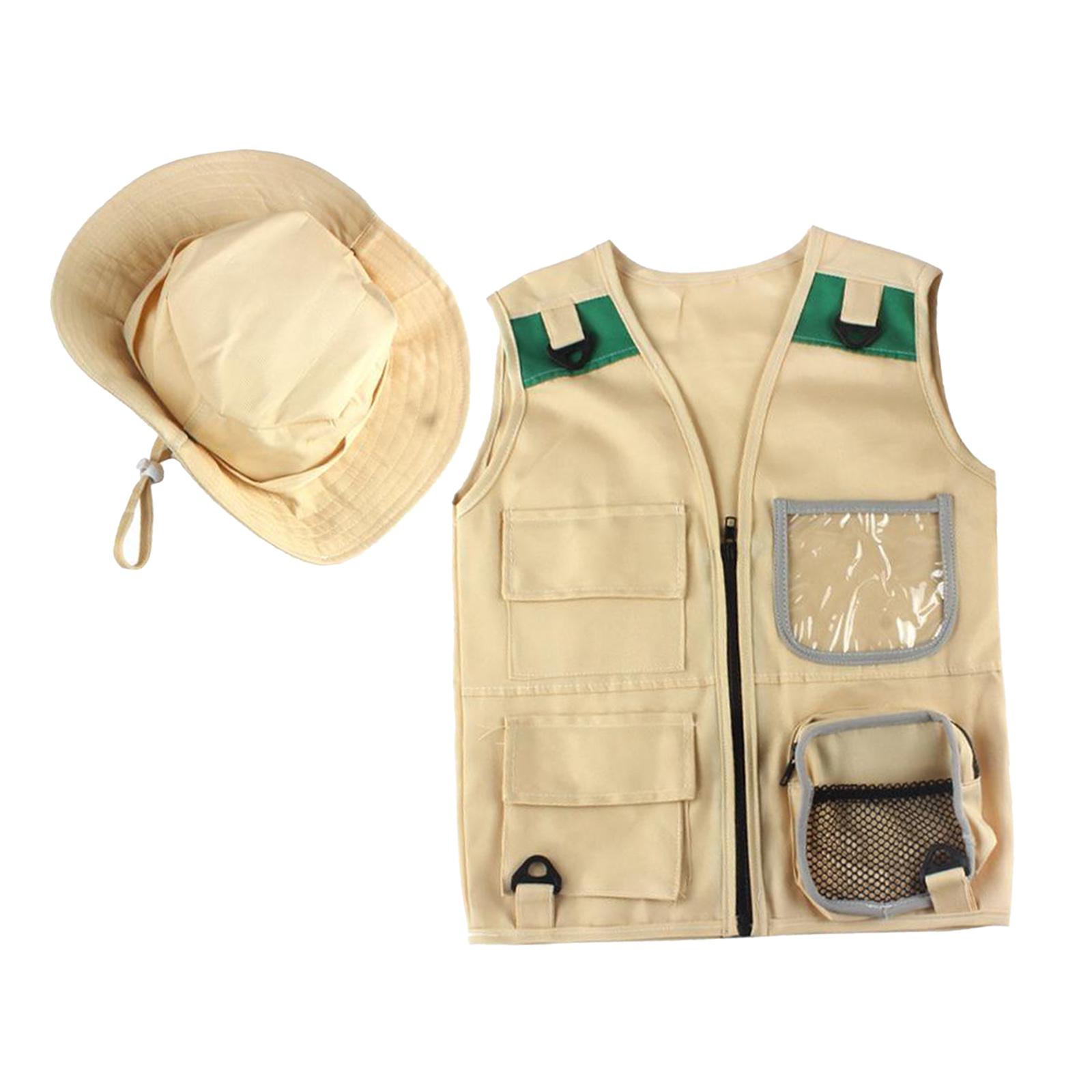 安全なキッズ屋外エクスプローラーキット、カーゴベストと帽子セ - Outdoor Adventure Boys のレビューと価格